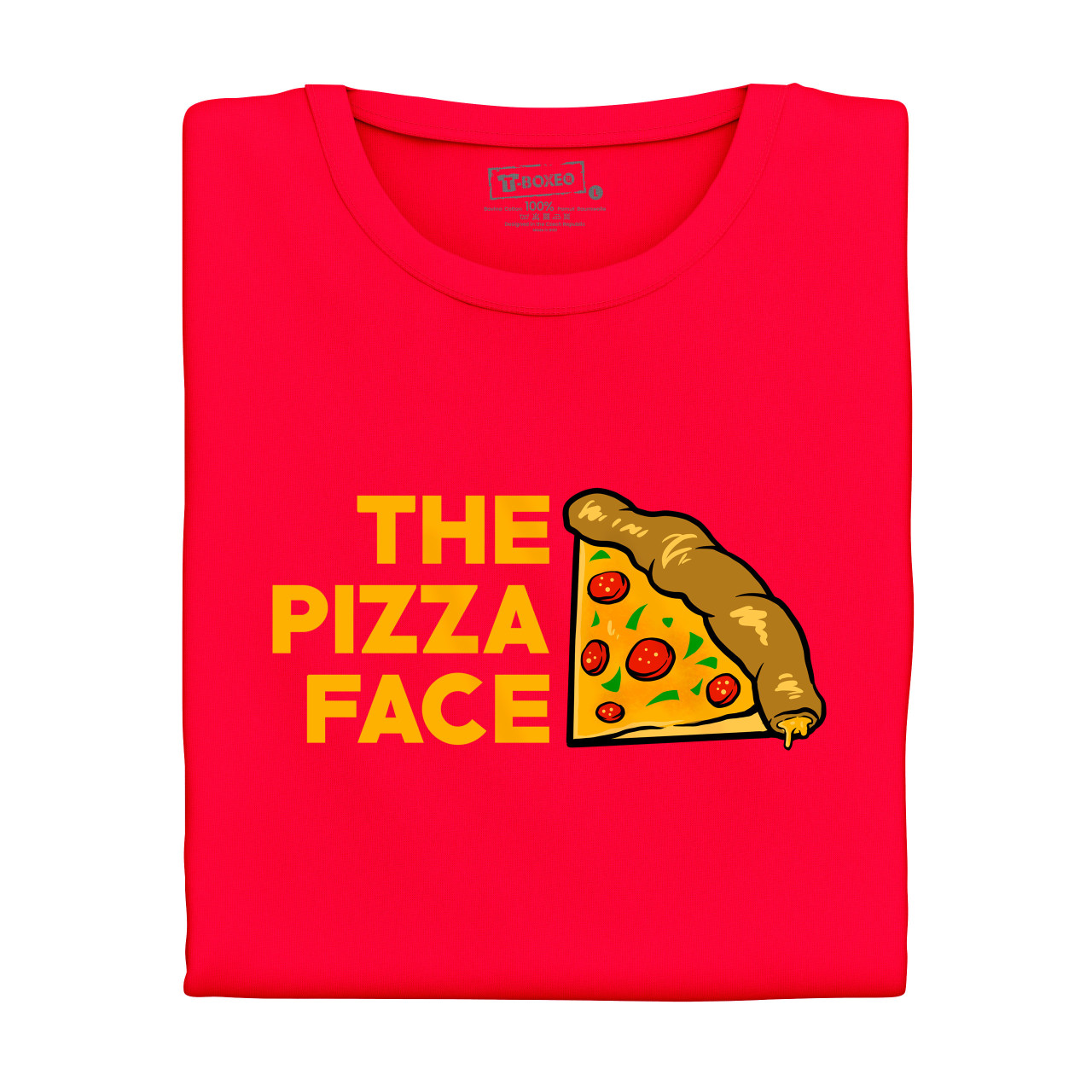 Pánské tričko s potiskem "The Pizza face"