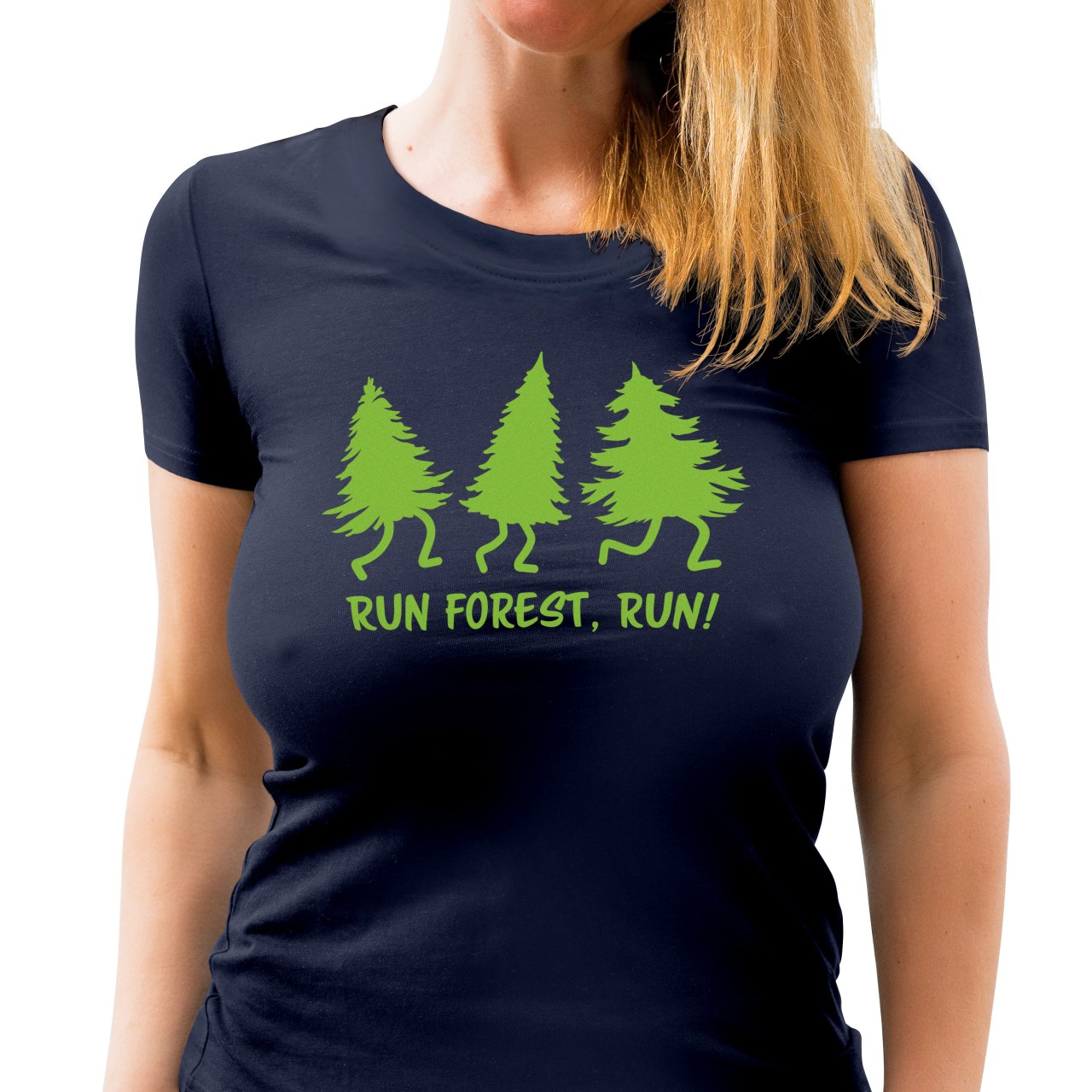 Dámské tričko s potiskem “Run, forest, run”