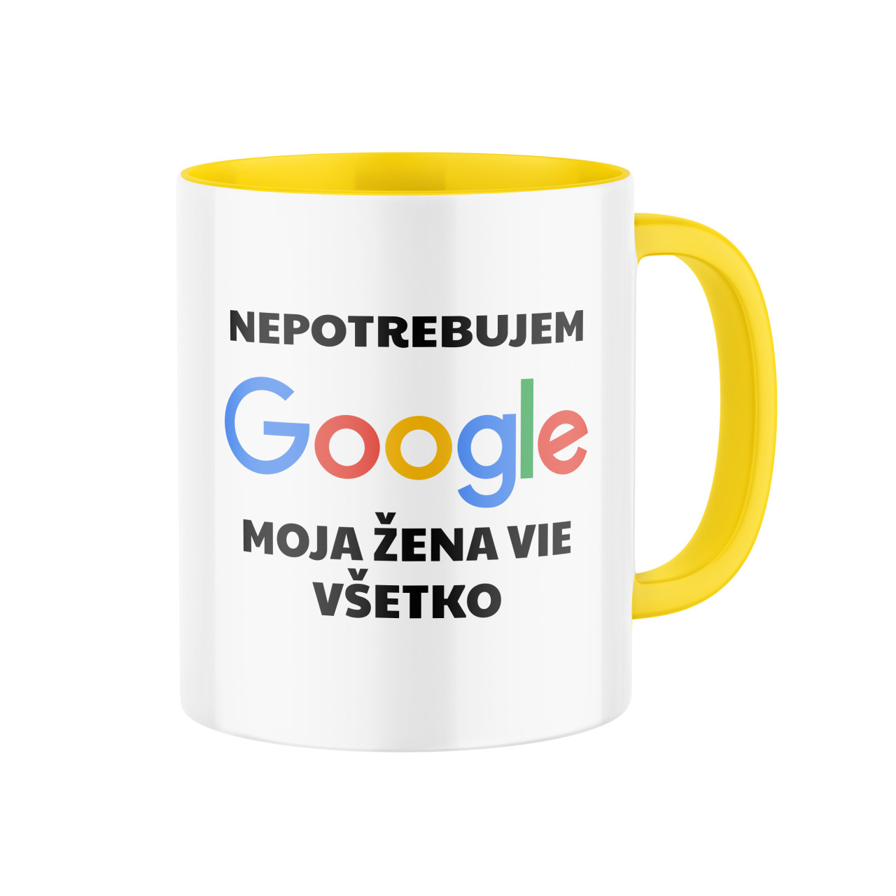 Keramický hrnek Nepotřebuji google SK