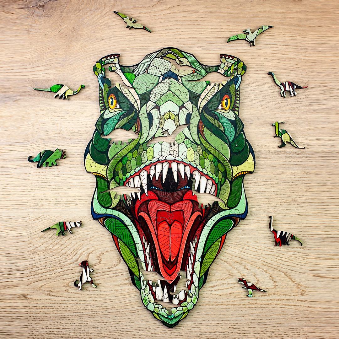 Kreativní magické puzzle – T-Rex