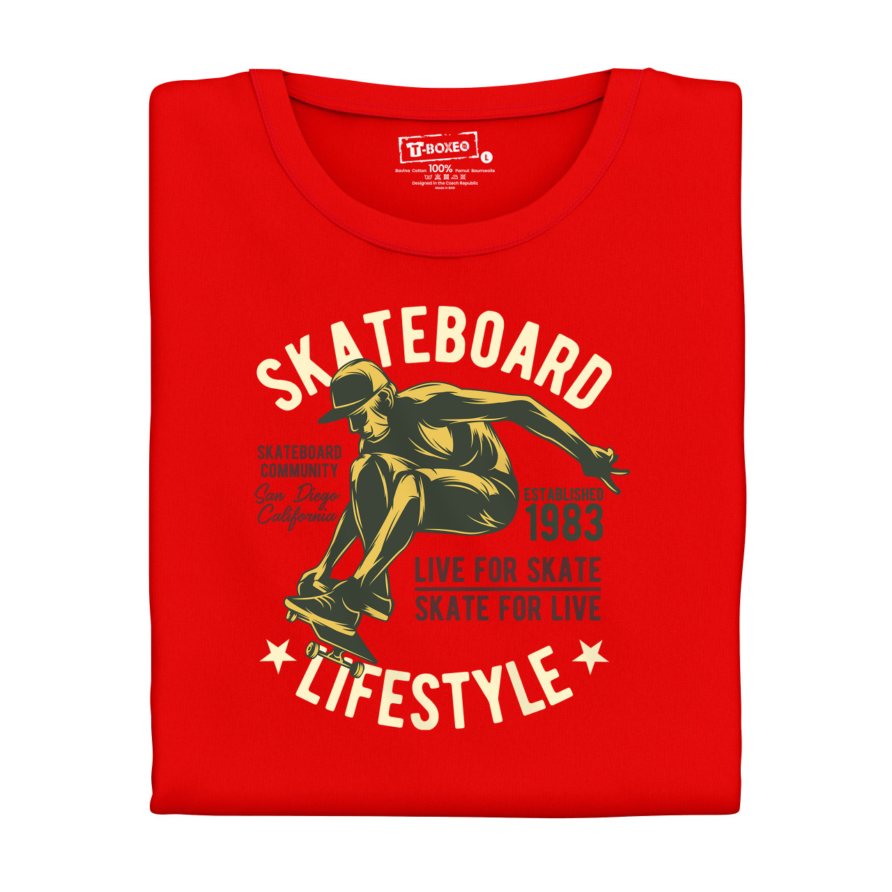 Pánské tričko s potiskem “Skateboard lifestyle"