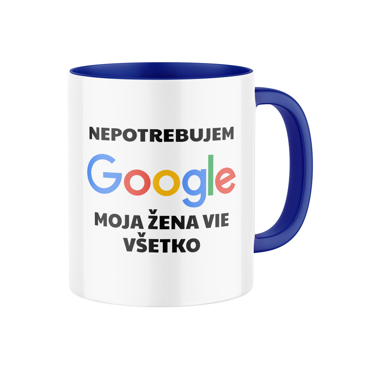 Keramický hrnek Nepotřebuji google SK