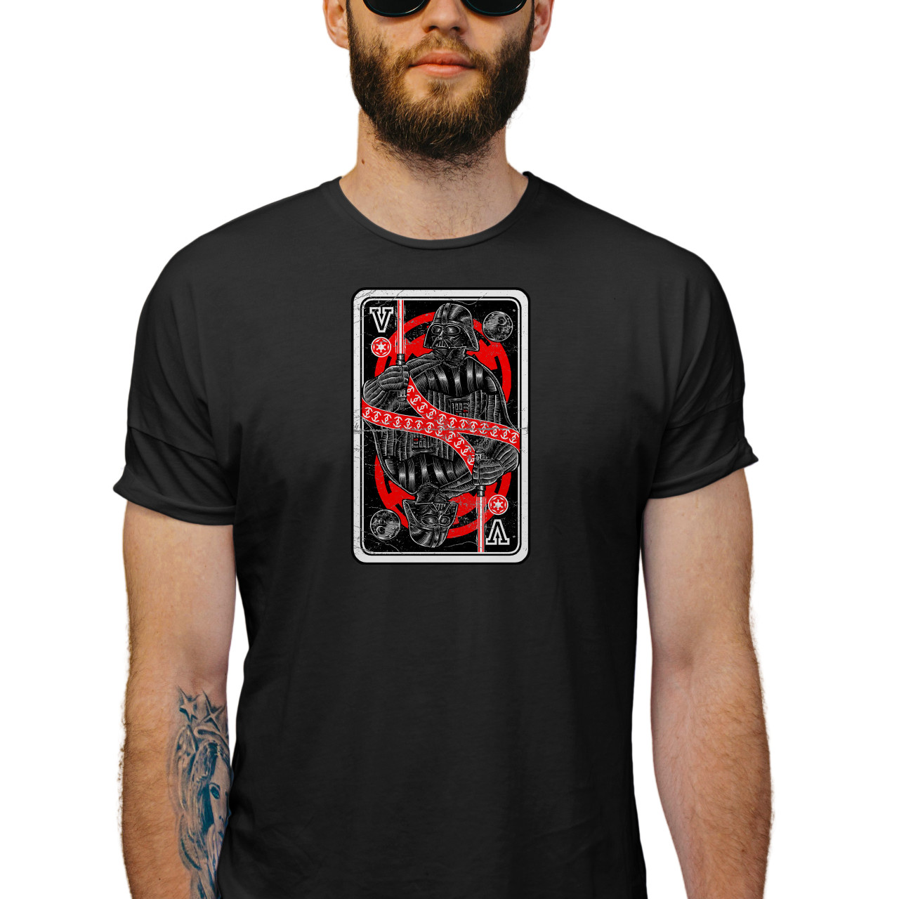 Pánské tričko s potiskem “Karta Darth Vader"