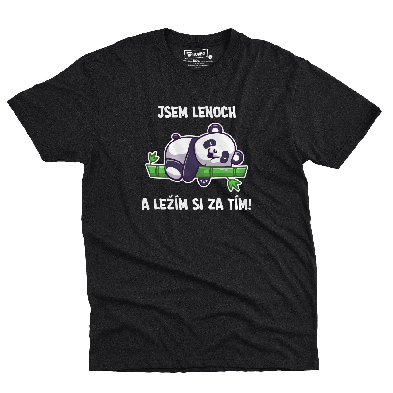 Pánské tričko s potiskem “Jsem lenoch”