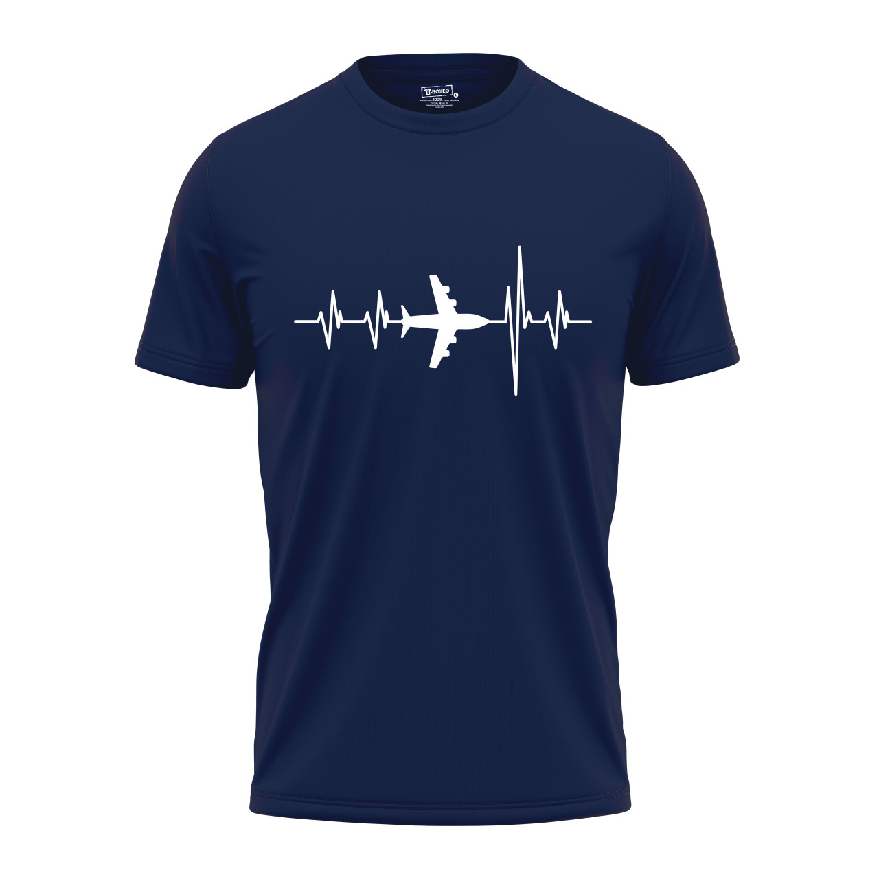 Pánské tričko s potiskem "Srdeční tep Dopravní letadlo"