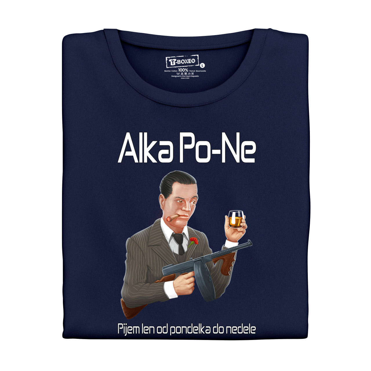 Pánské tričko s potiskem Alka PO-NE SK