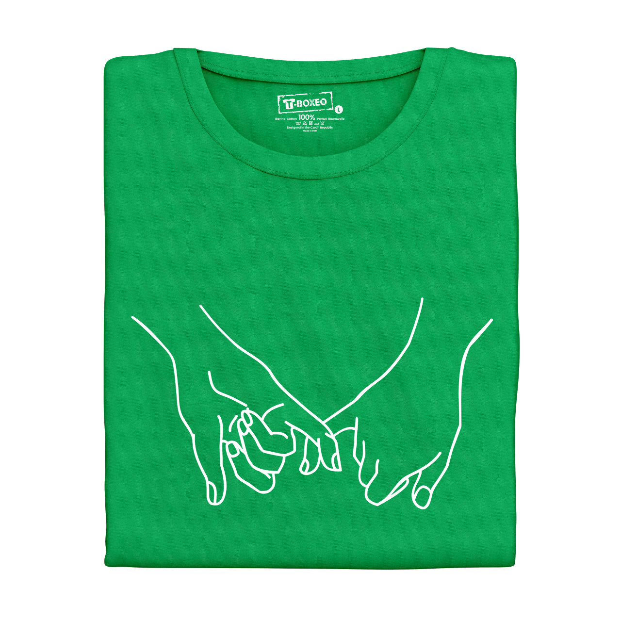 Pánské tričko s potiskem “Dotýkající se ruce”