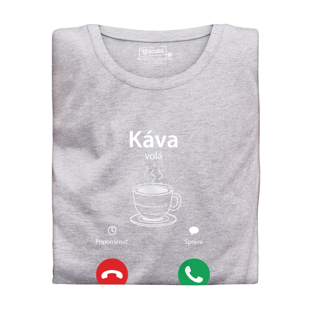Dámské tričko s potiskem "Káva volá" SK
