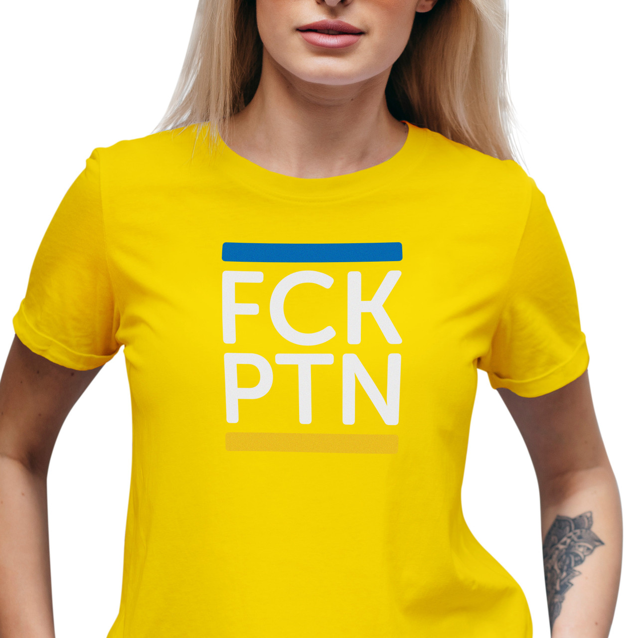 Dámské tričko s potiskem “FCK PTN”