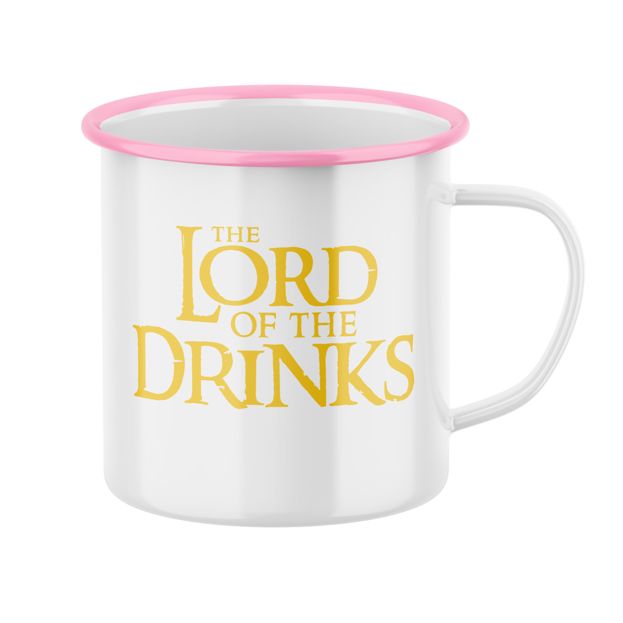 Smaltovaný hrnek s potiskem Lord of the Drinks  