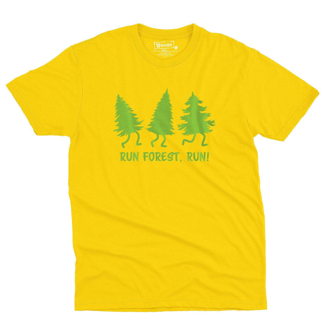 Pánské tričko s potiskem “Run, forest, run”
