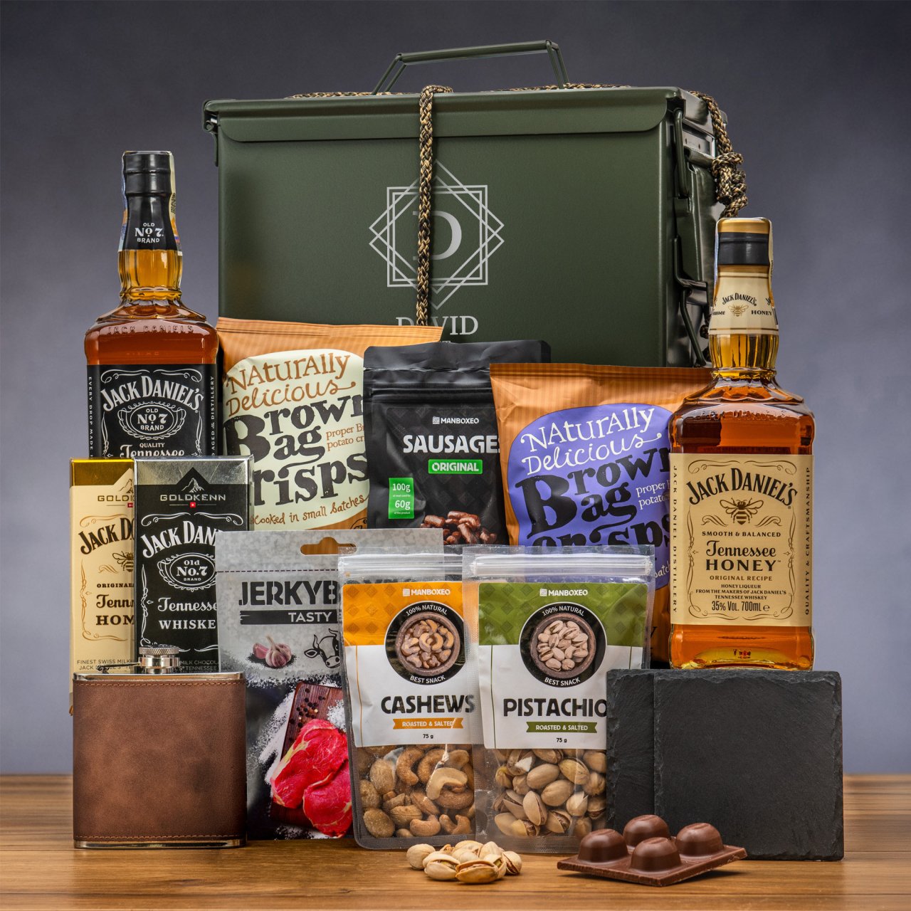 Armyboxeo Jack Daniel's s gravírováním