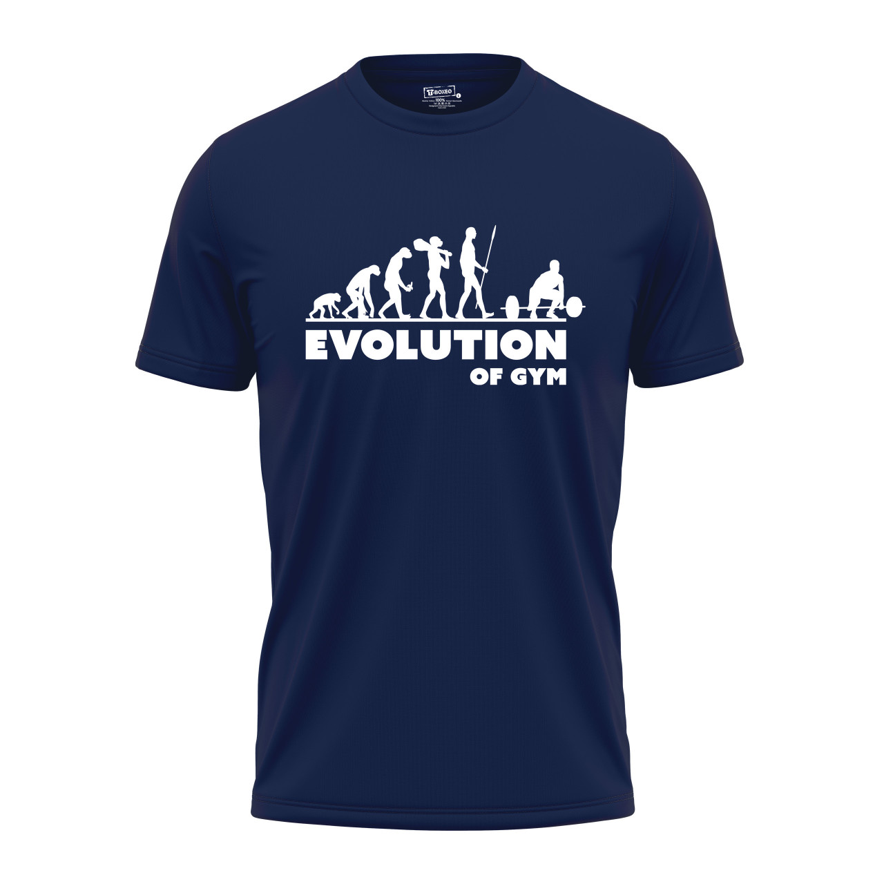 Pánské tričko s potiskem "Evoluce Fitkaře"