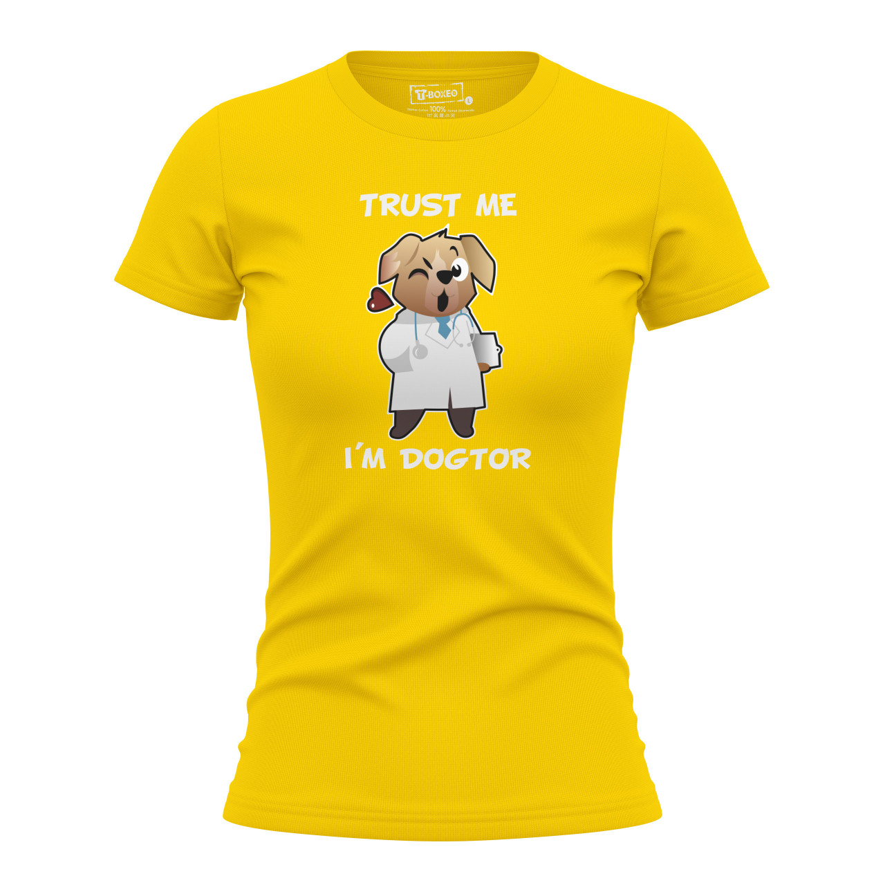 Dámské tričko s potiskem "Trust me I´m doctor"
