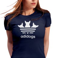Dámské tričko s potiskem “Adidogs”