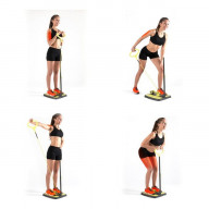 Fitness plošina na posilování hýždí a nohou s návodem na cvičení innovagoods (V0100829)