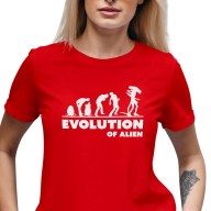 Dámské tričko s potiskem "Evoluce Vetřelce"