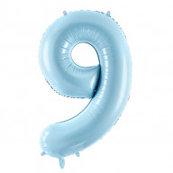 Fóliové číslice - Modrá 86cm ''9''