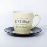 L&M Mug and Saucer Set - Birthday (1001702)
