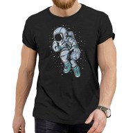 Pánské tričko s potiskem “Astronaut házenkář s Měsícem”