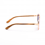 Brýle Aviator – růžové čočky + zebra s gravírováním