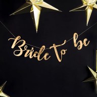 Zlatý banner pro nevěstu