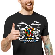 Pánské tričko s potiskem “Gangsta Rubikova kostka”