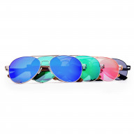 Brýle Aviator – růžové čočky + zebra s gravírováním