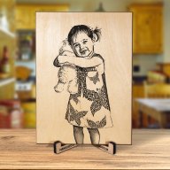 Fotka na dřevo - Děti A5 (160 x 220 mm)