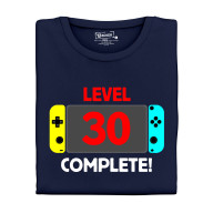 Pánské tričko s potiskem “Level complete” s věkem