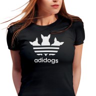 Dámské tričko s potiskem “Adidogs”