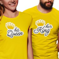 Dámské tričko s potiskem “His Queen”