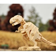 Dřevěný model tyranosaura rexe