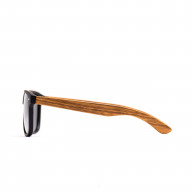 Brýle Classic – stříbrné čočky + černé obroučky + zebra s gravírováním
