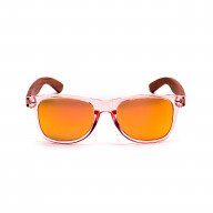 Brýle Classic – oranžové čočky + průhledné růžové obroučky + růže