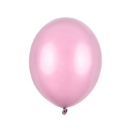 Latexový balónek - Metalická růžová světlejší - 100 ks