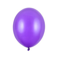 Latexový balónek - Metalická fialová 27cm - 10 ks