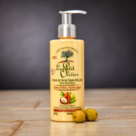 Bezoplachový pečující krém na vlasy – oliva, bambucké máslo, arganový olej 200 ml