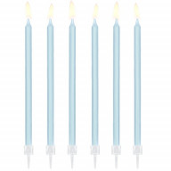 Svíčky - Modrá 14cm 12ks