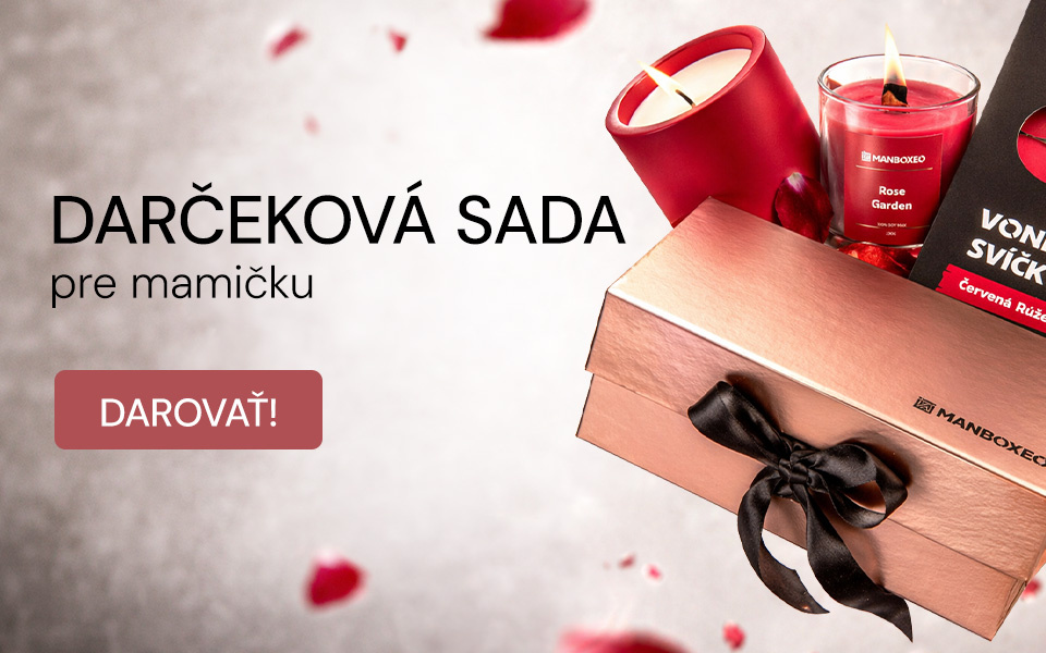 Giftboxeo pre mamičku plné sviečok - ruža