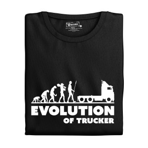 Pánske tričko s potlačou "Evolution of Trucker"