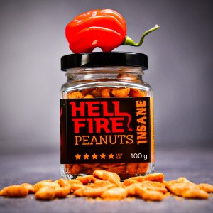 Pekelne ostré arašidy Volim Ljuto s papričkou Carolina Reaper - Insane 100 g 