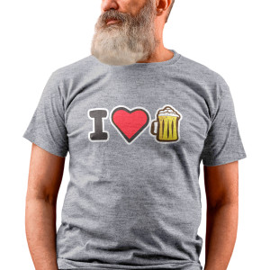 Pánske tričko s potlačou "I❤🍺️️"