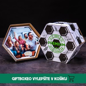 Giftboxeo darčekový set Futbalový - S pivom a mäsom