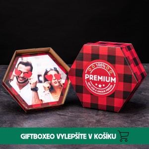 Giftboxeo darčekový set Flanelový - Plný prémiovej kávy