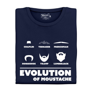 Pánske tričko s potlačou "Evolution of Moustache II"