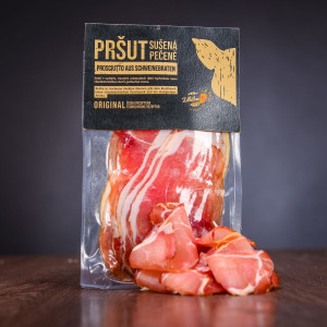 Prosciutto z bravčovej kotlety zaúdené studeným dymom 100 g