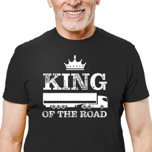 Pánske tričko s potlačou "King Of The Road"