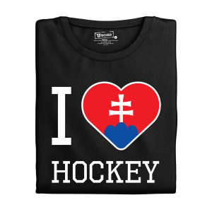 Tričko s potlačou "I love hockey"