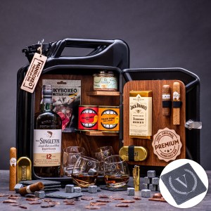 Manboxeo Kanister bar Čierny s whiskey Exclusive